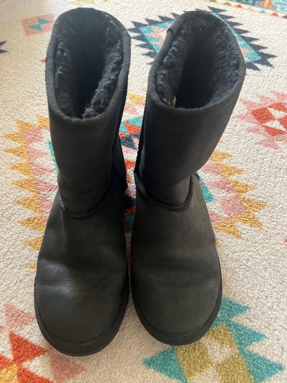 UGG Black Classic Tall Shearling Boots size 8 Good for weather, great condition!